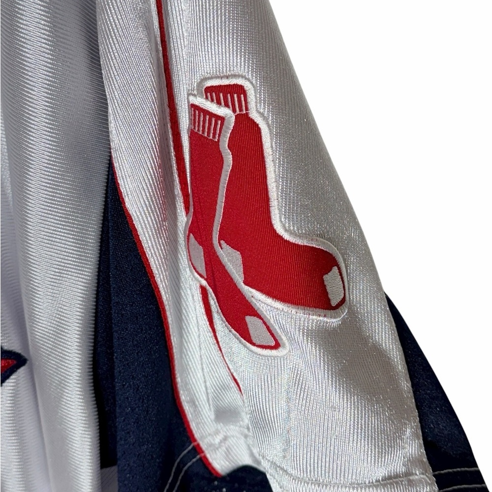 Majestic White Red Sox Baseball Jersey X-Large - Picture 3 of 5